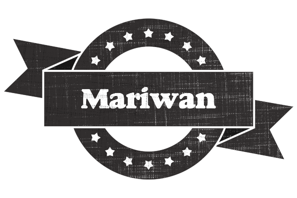 Mariwan grunge logo