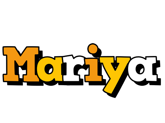 Mariya cartoon logo