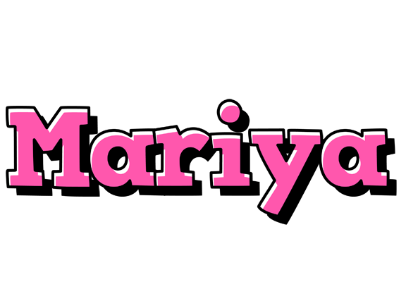 Mariya girlish logo