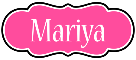 Mariya invitation logo