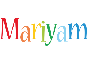 Mariyam birthday logo