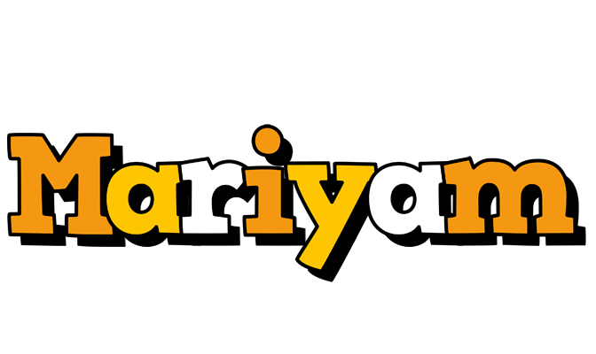 Mariyam cartoon logo