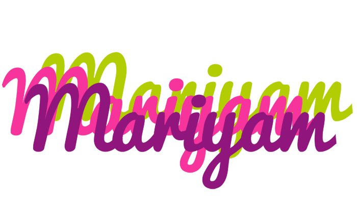 Mariyam flowers logo