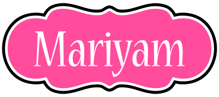 Mariyam invitation logo