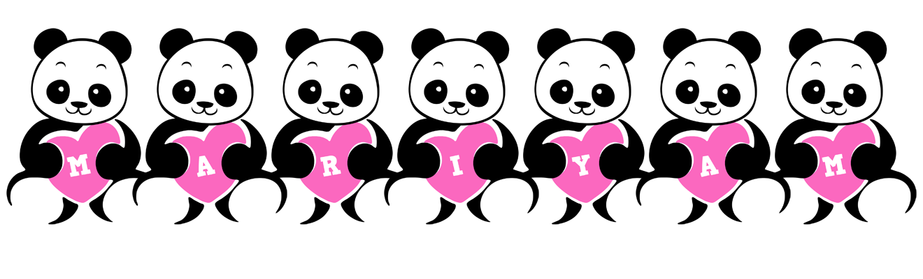 Mariyam love-panda logo