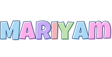 Mariyam pastel logo