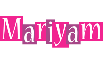 Mariyam whine logo