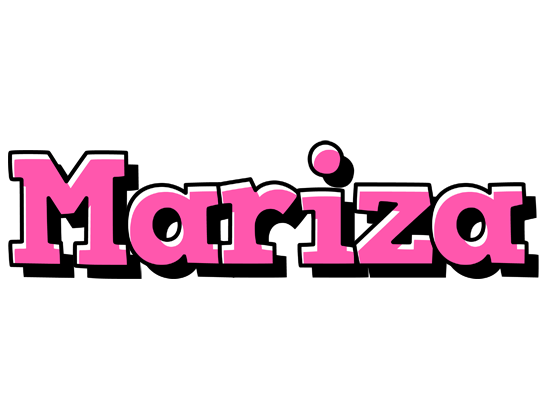 Mariza girlish logo