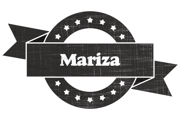 Mariza grunge logo