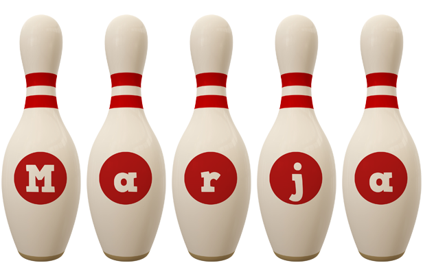 Marja bowling-pin logo