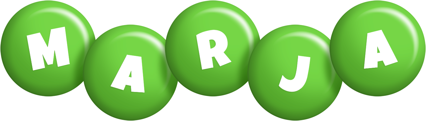 Marja candy-green logo
