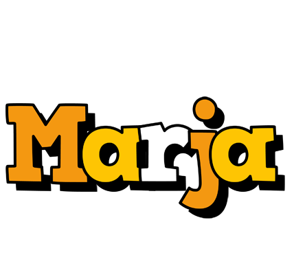 Marja cartoon logo