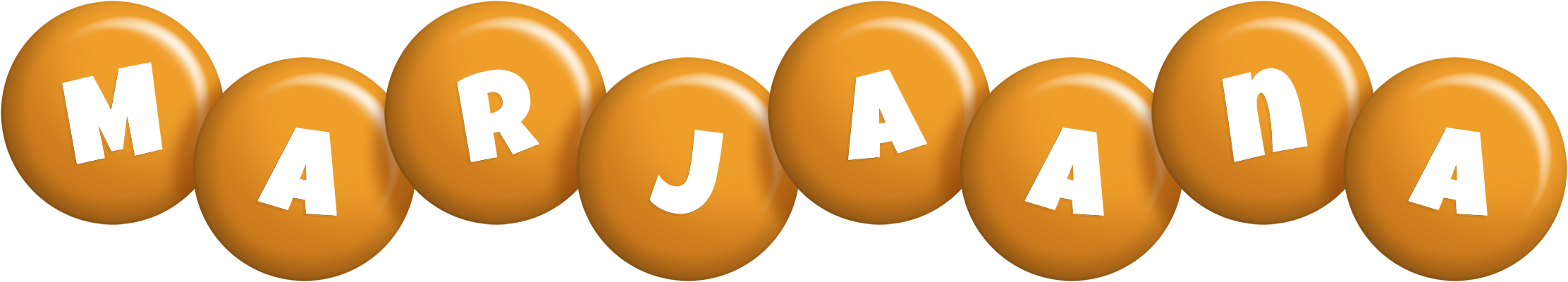 Marjaana candy-orange logo