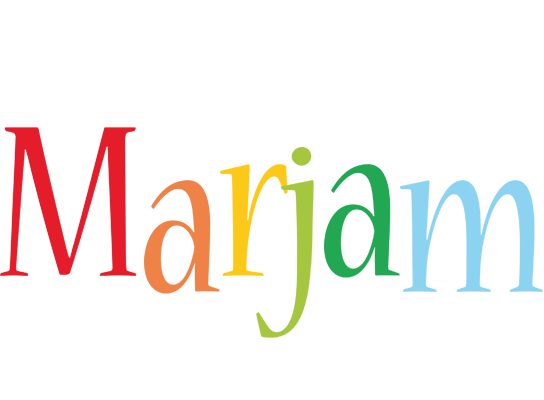 Marjam birthday logo