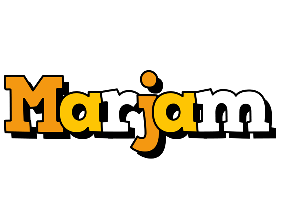 Marjam cartoon logo