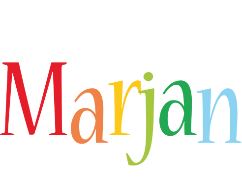 Marjan birthday logo
