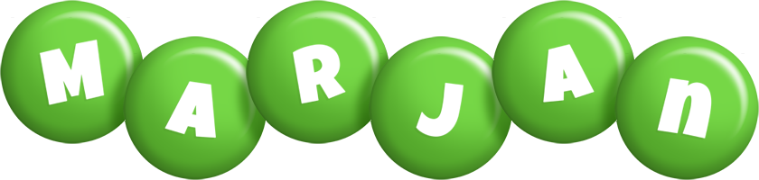 Marjan candy-green logo