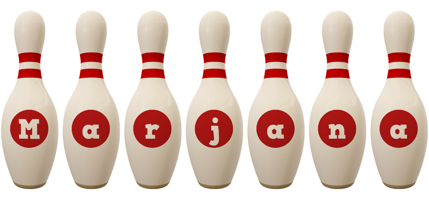 Marjana bowling-pin logo
