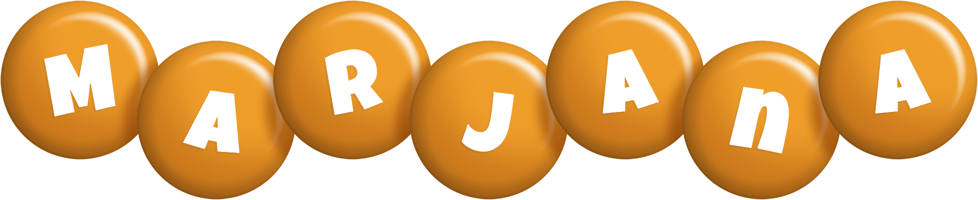 Marjana candy-orange logo