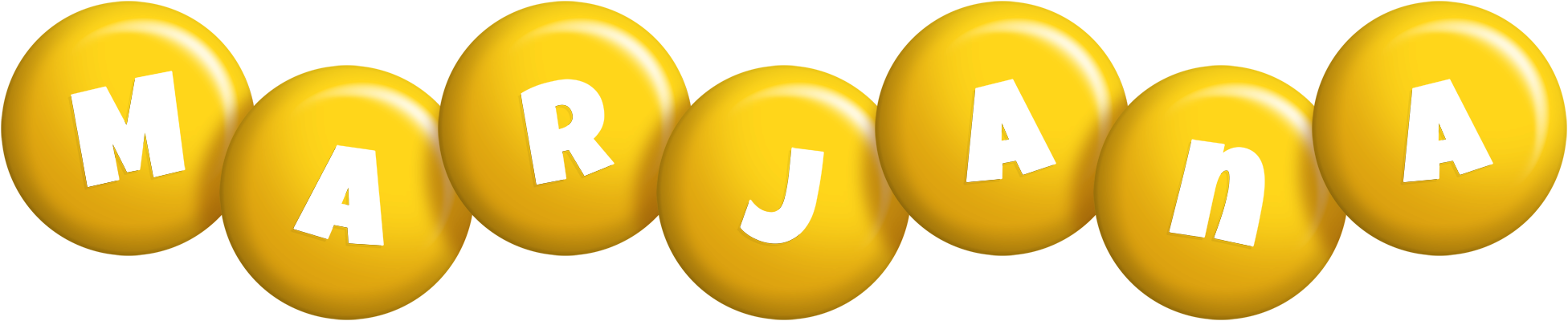 Marjana candy-yellow logo