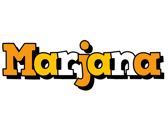 Marjana cartoon logo