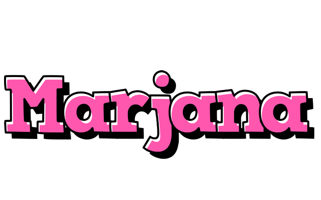 Marjana girlish logo