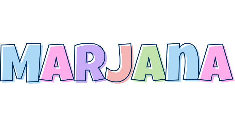 Marjana pastel logo