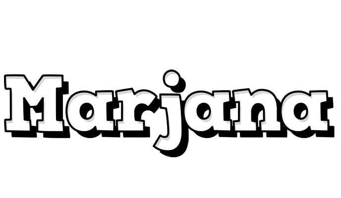 Marjana snowing logo