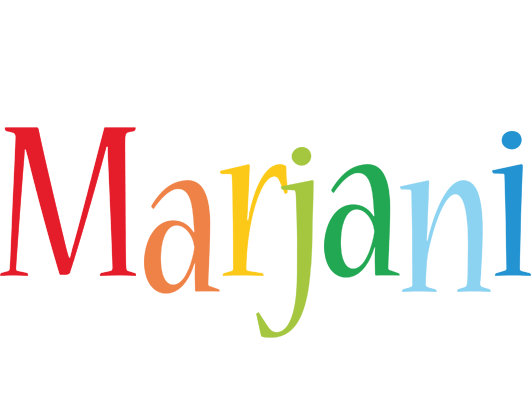 Marjani birthday logo