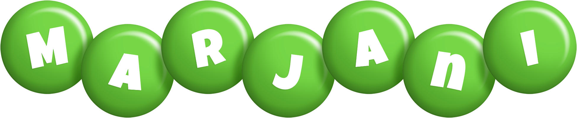 Marjani candy-green logo