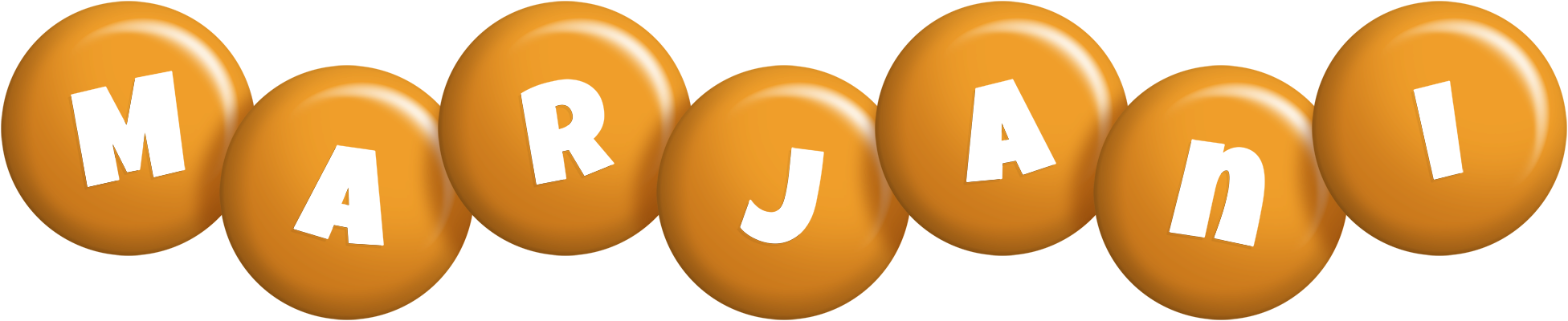 Marjani candy-orange logo