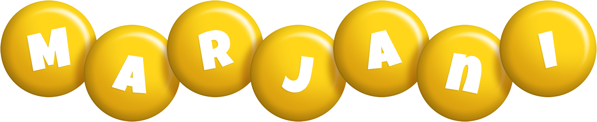 Marjani candy-yellow logo