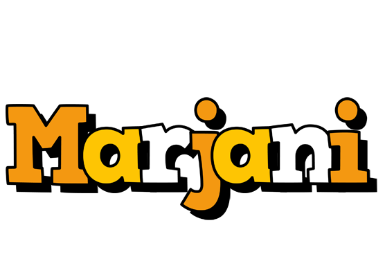 Marjani cartoon logo