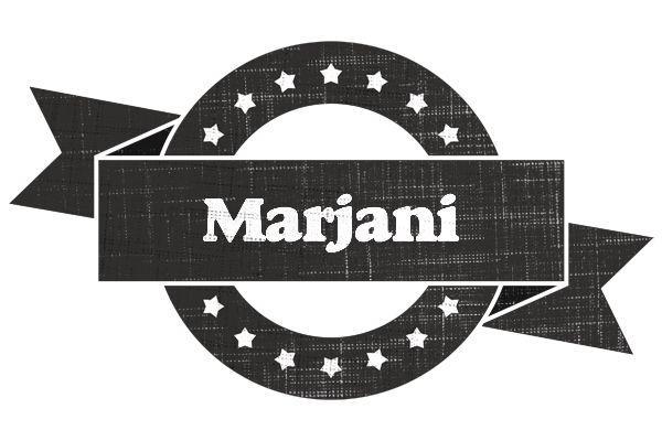 Marjani grunge logo