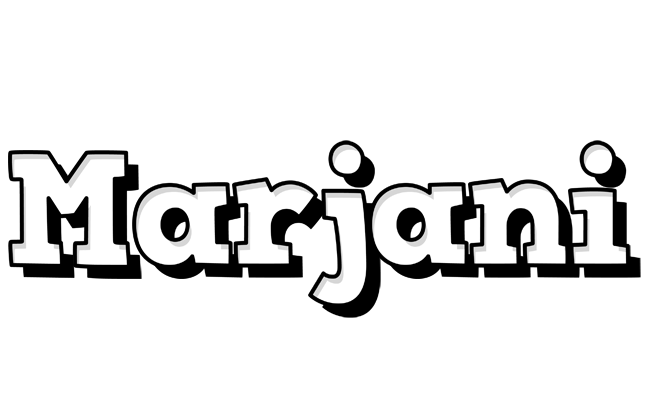 Marjani snowing logo