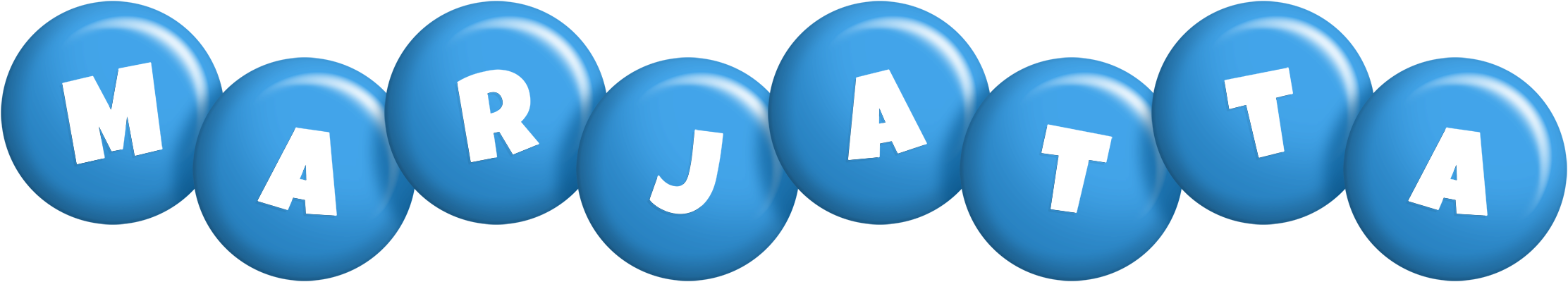 Marjatta candy-blue logo