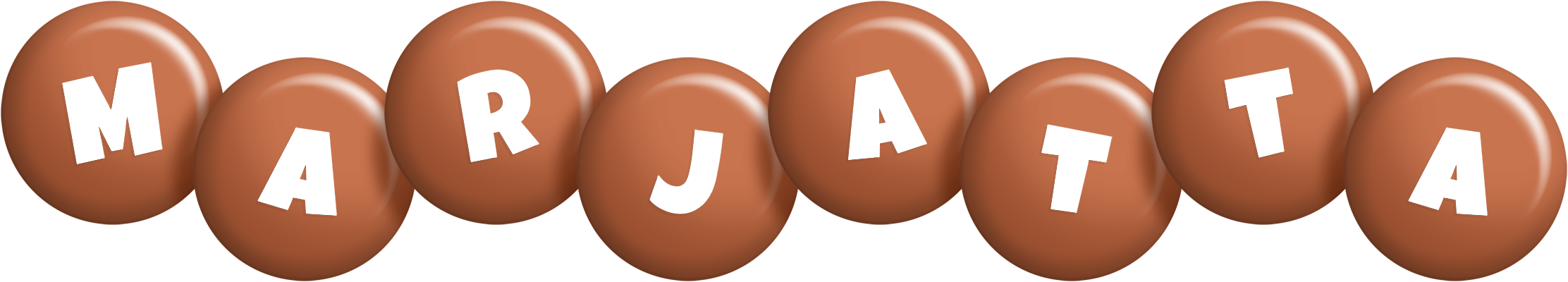 Marjatta candy-brown logo