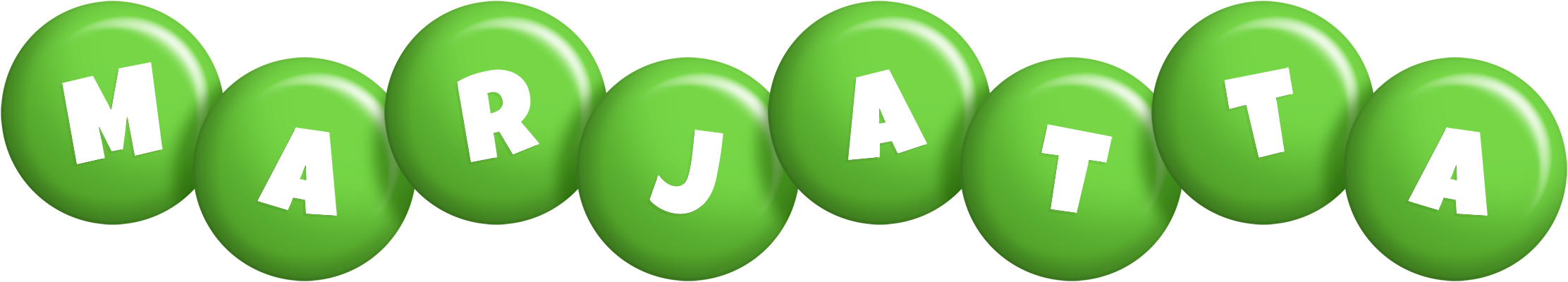 Marjatta candy-green logo