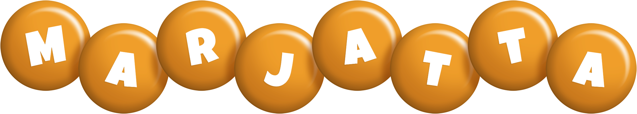 Marjatta candy-orange logo