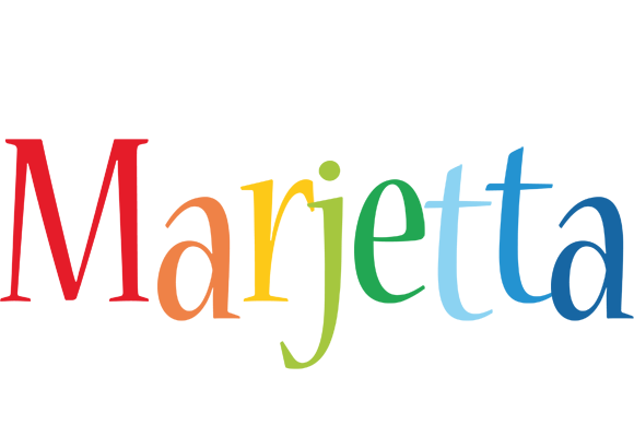Marjetta birthday logo