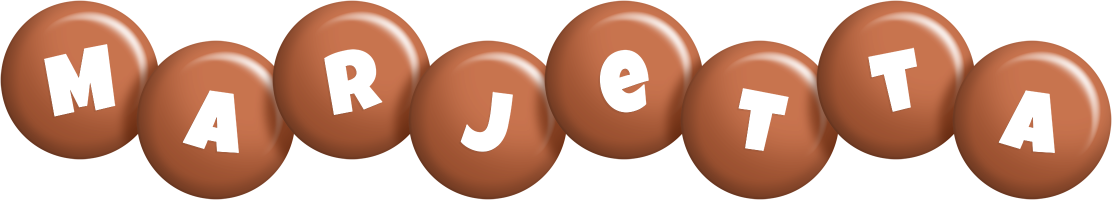 Marjetta candy-brown logo