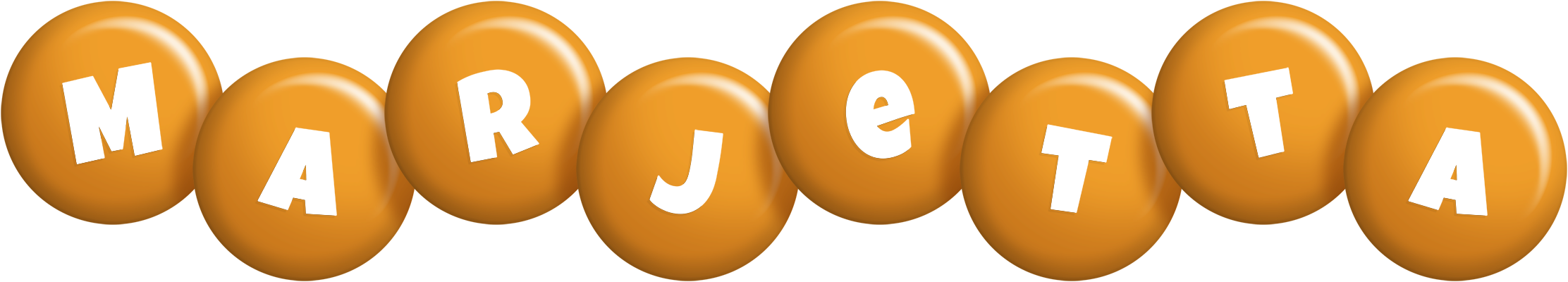 Marjetta candy-orange logo