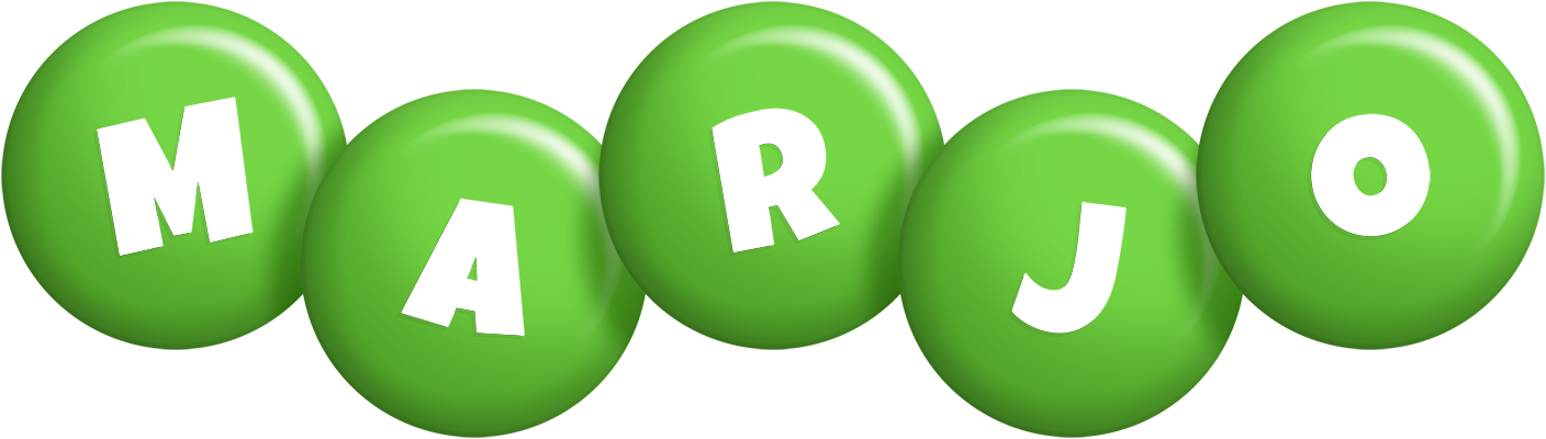 Marjo candy-green logo