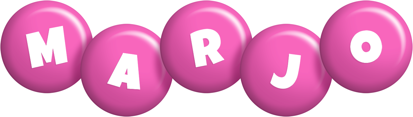 Marjo candy-pink logo