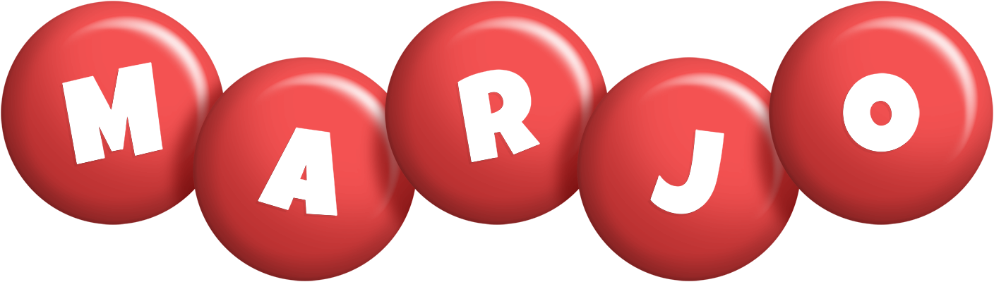 Marjo candy-red logo