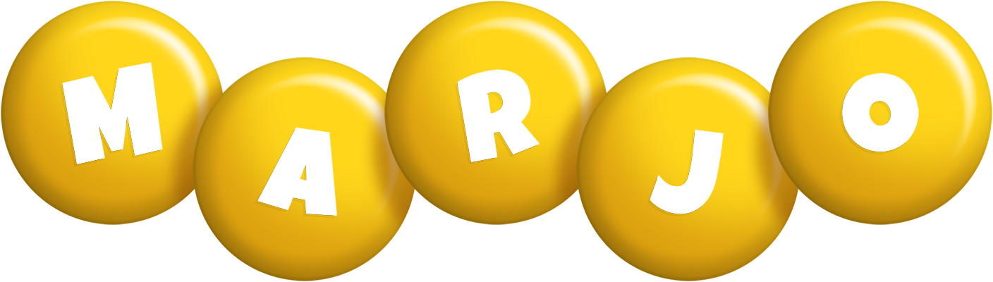 Marjo candy-yellow logo