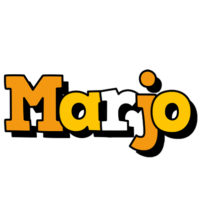 Marjo cartoon logo