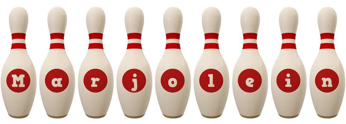Marjolein bowling-pin logo