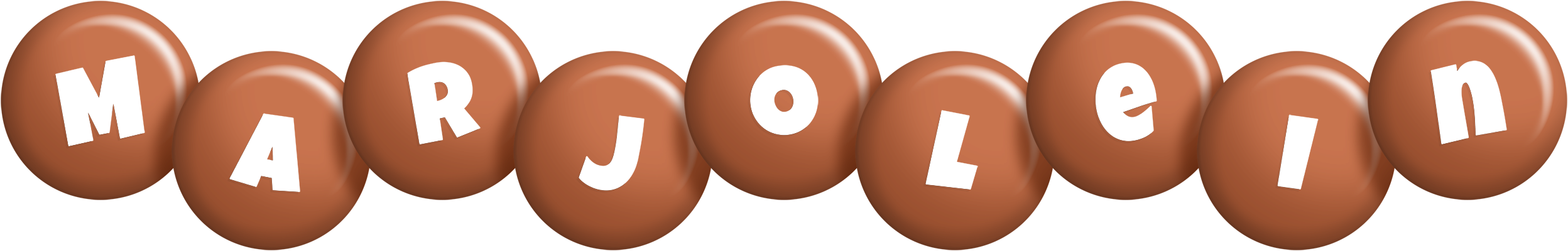 Marjolein candy-brown logo