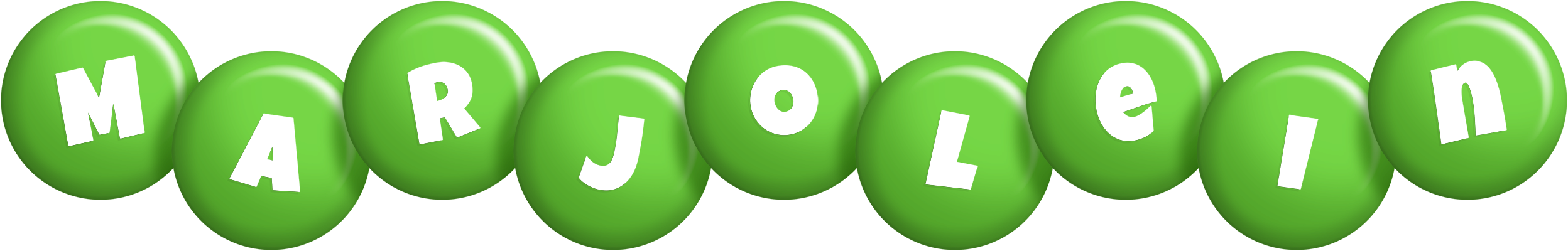 Marjolein candy-green logo